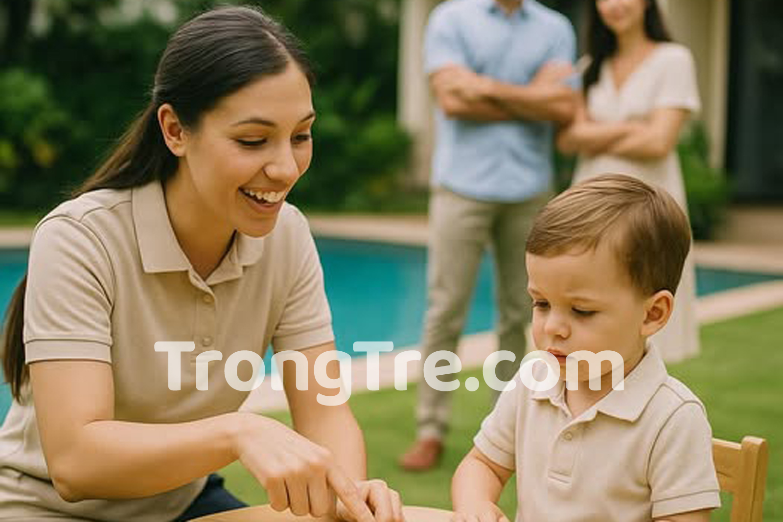 Cô chăm bé tại nhà - TrongTre.com